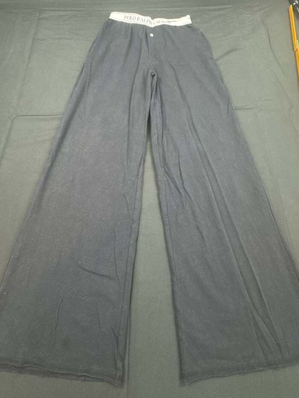 Polo Ralph Lauren Wide Leg Pants XS Black Cotton
